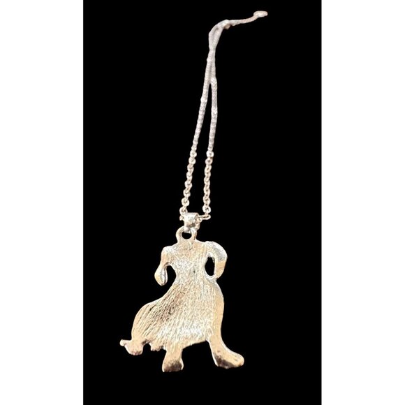Dachshund Necklace New Rhinestones 16 inch Chain 2 piece Set Doxie Weeni… - Picture 13 of 14